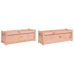 vidaXL Jardinières 2 pcs cm bois massif douglas