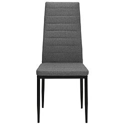 Avis Maison Chic Lot de 2 Chaises à manger modernes,Chaises à dîner gris clair tissu -MN85849