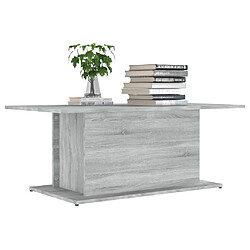 Avis Maison Chic Tabls basse,Table Console pour salon Sonoma gris 102x55,5x40 cm Aggloméré -MN60387