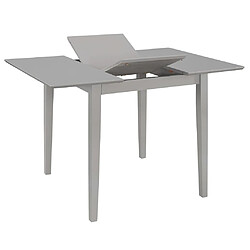 vidaXL Table à dîner extensible Gris (80-120) x 80 x 74 cm MDF