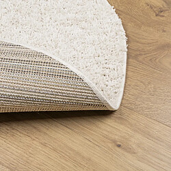 Acheter vidaXL Tapis shaggy PAMPLONA poils longs moderne crème Ø 160 cm