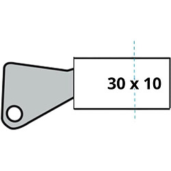 Avis Demi-Cylindre de Serrure - YALE - YC1000+ - 30x10 mm - 6 Goupilles - 4 Clés réversibles - Nickelé