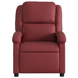 Avis Maison Chic Fauteuil inclinable,Fauteuil luxe de relaxation Rouge bordeaux Similicuir -MN89928