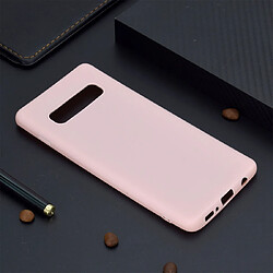 Wewoo Coque Souple TPU Candy Color pour Samsung Galaxy S10 Rose