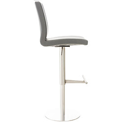 Avis Non Tabouret de bar Cadiz simili cuir acier inoxydable