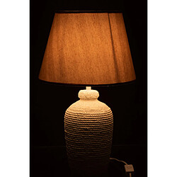 Avis Dansmamaison Lampe Esmee Ciment/Textile Blanc/Beige