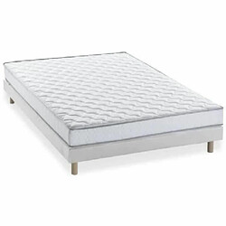 DEKO DREAM Ensemble matelas mousse à mémoire de forme + sommier 140 x 190 cm