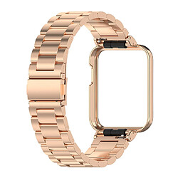 Bracelet en métal 3 perles, or rose pour votre Xiaomi Mi Watch 2 Lite/Redmi Watch 2