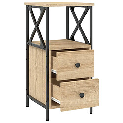 Acheter Maison Chic Table de chevet,Table de Nuit,Meuble de Rangement chêne sonoma 34x35,5x70 cm bois d'ingénierie