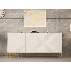 Bestmobilier Celeste - buffet bas - 160 cm - style contemporain