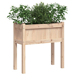 Avis vidaXL Jardinières avec pieds 70x31x70 cm bois de pin massif