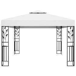 Maison Chic Tonnelle | Pergola avec double toit 3x4 m Blanc -GKD17860