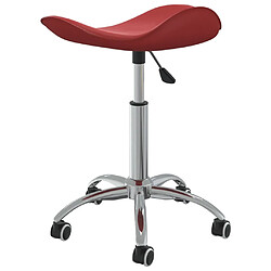 Avis vidaXL Tabouret de salon et spa Rouge bordeaux Similicuir