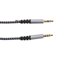 Acheter Câble Audio Stéréo Jack 3.5mm Mâle à Mâle Cordon Adaptateur en Nylon Tressé Universel pour Smartphone, MP3, Tablettes