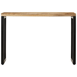 Maison Chic Table console | Meuble d'entrée | Table d'appoint 110x35x76 cm bois de manguier massif brut -GKD47297