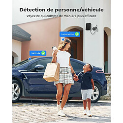 Acheter Reolink 3MP Caméra Surveillance WiFi sans Fil sur Batterie, Vision Nocturne, Audio Bidirectionnel, Détection Personne, Noir