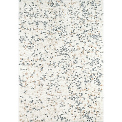 Jardindeco Tapis intérieur en polyester poils longs Léna confettis 150 x 80 cm.