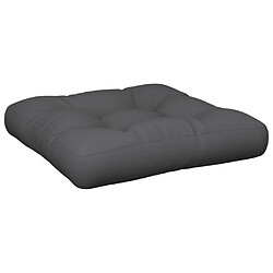 Avis vidaXL Coussins de palette lot de 2 anthracite tissu