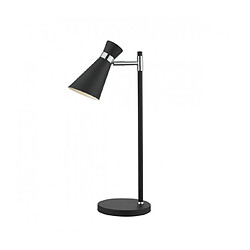 Luminaire Center Lampe de table Ashworth noir et chrome poli 1 ampoule