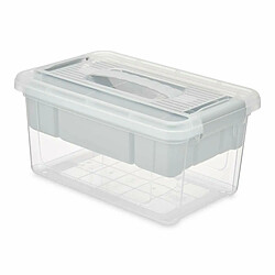 Kipit Boîte Multiusage Gris Transparent Plastique 5 L 29,5 x 14,5 x 19,2 cm (6 Unités)