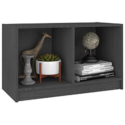 Acheter Maison Chic Meuble TV scandinave - Banc TV pour salon Gris 70x33x42 cm Bois de pin massif -MN55764