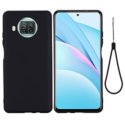 Coque en silicone plaine avec sangle noir pour votre Xiaomi Mi 10T Lite 5G