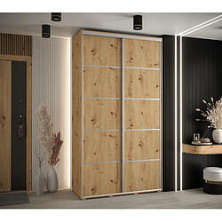 Abiks Meble Armoire DAVOS 4 À Portes Coulissantes 235,2/130/45 2 Portes