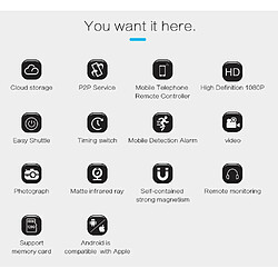 Avis Caméra Cachée WIFI Vision Nocturne HD 1080P
