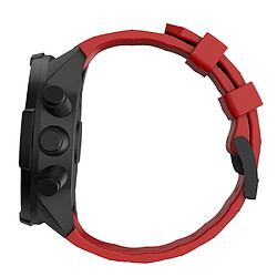 Acheter Bracelet en silicone 24mm rouge pour votre Suunto 9 Baro