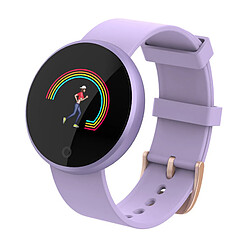 Chrono Montre Connectée, Smartwatch Femme Hommes Moniteur de fréquence Cardiaque, IP68 étanche Réveil Automatique écran Montre Connectée téléphone Mobile pour iPhone Android(pourpre)