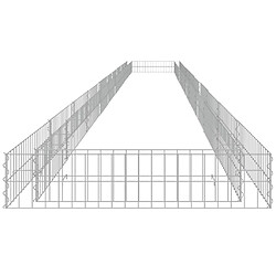 Avis vidaXL Lit surélevé à gabion Acier galvanisé 1000x100x20 cm