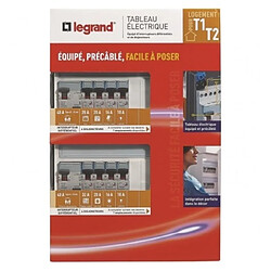 Acheter LEGRAND Tableau electrique equipe precable Essentiel special pour logement T1 ou T2