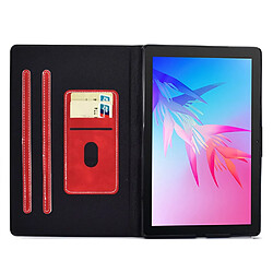 Etui en PU magnétique avec support pour Huawei Enjoy Tablet 2/MatePad T 10 9.7 pouces/T 10S 10.1 pouces/Pad X6 9.7 pouces - rouge