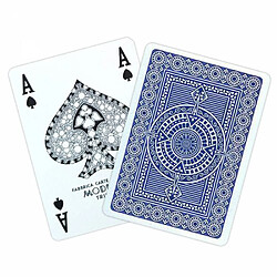 Duo Pack Modiano ""PLATINUM"" 4 index - 2 jeux de 55 cartes 100% plastique - format poker - 4 index standards pas cher