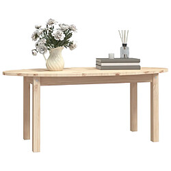 Avis vidaXL Table basse 110x55x45 cm Bois massif de pin