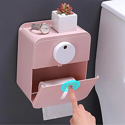 Avis Universal Porte-papier toilette Boîte de rangement murale étanche Bac à papier de salle de bains Rouleau de papier Organisateur de tubes Double distributeur