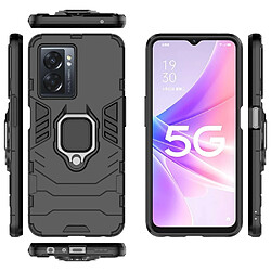 Htdmobiles Coque pour Oppo A77 5G / A57 4G / 5G / Realme Narzo 50 5G - housse etui rigide anti choc + film ecran - NOIR