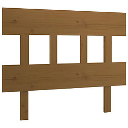 vidaXL Tête de lit Marron miel 78,5x3x81 cm Bois massif de pin