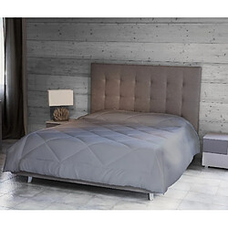 Homemania Courtepointe Pearl - Coleur unie, Double, hiver - for Bed - Gris en Microfibre, 260 x 250 cm