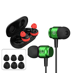 INF Coussinets d'oreille pour écouteurs intra-auriculaires Samsung Galaxy Buds 2 3,8 mm 3 paires Black