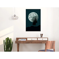 Artgeist Tableau - Beautiful Full Moon (1 Part) Vertical [20x30]