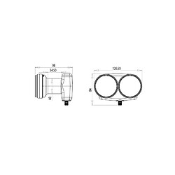 LNB MONOBLOC SINGLE INVERTO BLACK PRO 40MM 6° ASTRA HOTBIRD