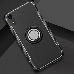 Wewoo Coque Étui de protection magnétique à 360 degrés pour bague de rotation iPhone XR noir