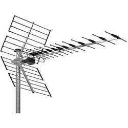 Antenne terrestre râteau aluminium TNT UHF DVB-T WISI EZ 457 LTE 700 MHz Gain de 15dB