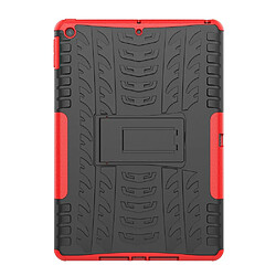 Wewoo Housse Étui Coque Pour iPad 10.2 Texture TPU + PC antichoc avec support rouge