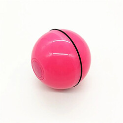 Universal Smart Automatic Cat Jouet Ball Pet Interactive Automatic Rolling Automatic Rotating Ball Lumière LED USB (rose)