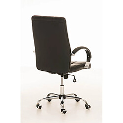 Avis Decoshop26 Fauteuil de bureau à roulettes en cuir artificiel noir BUR10009