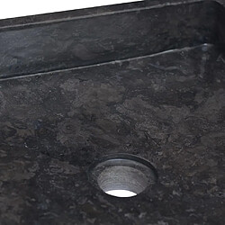 Acheter vidaXL Lavabo Noir 40x40x10 cm Marbre