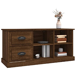 Acheter Maison Chic Meuble TV scandinave - Banc TV pour salon chêne marron 102x35,5x47,5 cm bois d'ingénierie -MN93802