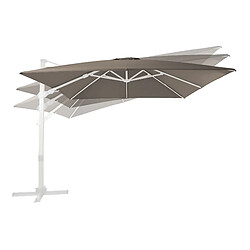 Avis AXI Apollo Premium Parasol Déporté BLANC/Taupe - Parasol Déporté Rectangulaire 300x300cm - Parasol Pied Déporté, structure aluminium - Rotation 360 - Parasol Déporté Inclinable - Résistant aux UV